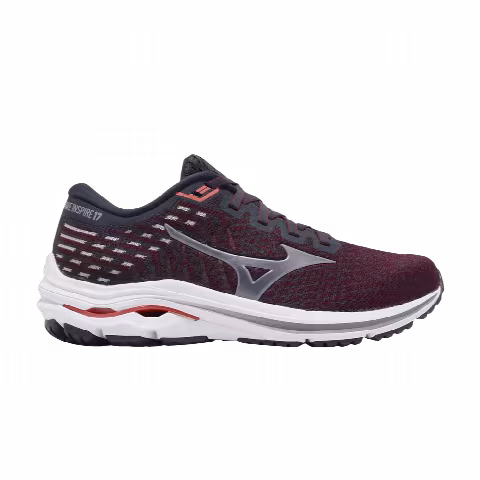 Mizuno Wmns Wave Inspire 17 Waveknit Wide 'Dark Red'