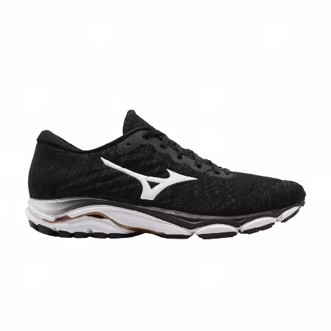 Mizuno Wave Inspire 16 Waveknit 'Black White Brown'