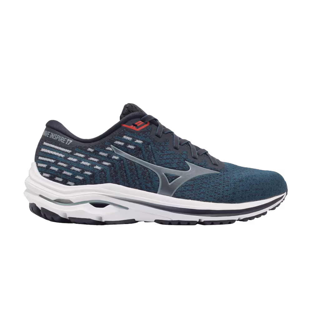 Mizuno Wave Inspire 17 Waveknit 4E Wide Blue Grey