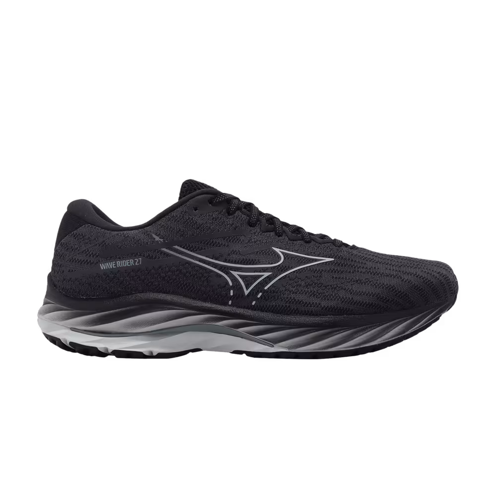Mizuno Wave Rider 27 Super Wide Ebony Black