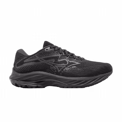 Mizuno Wmns Wave Rider 27 Super Wide 'Black Ebony'