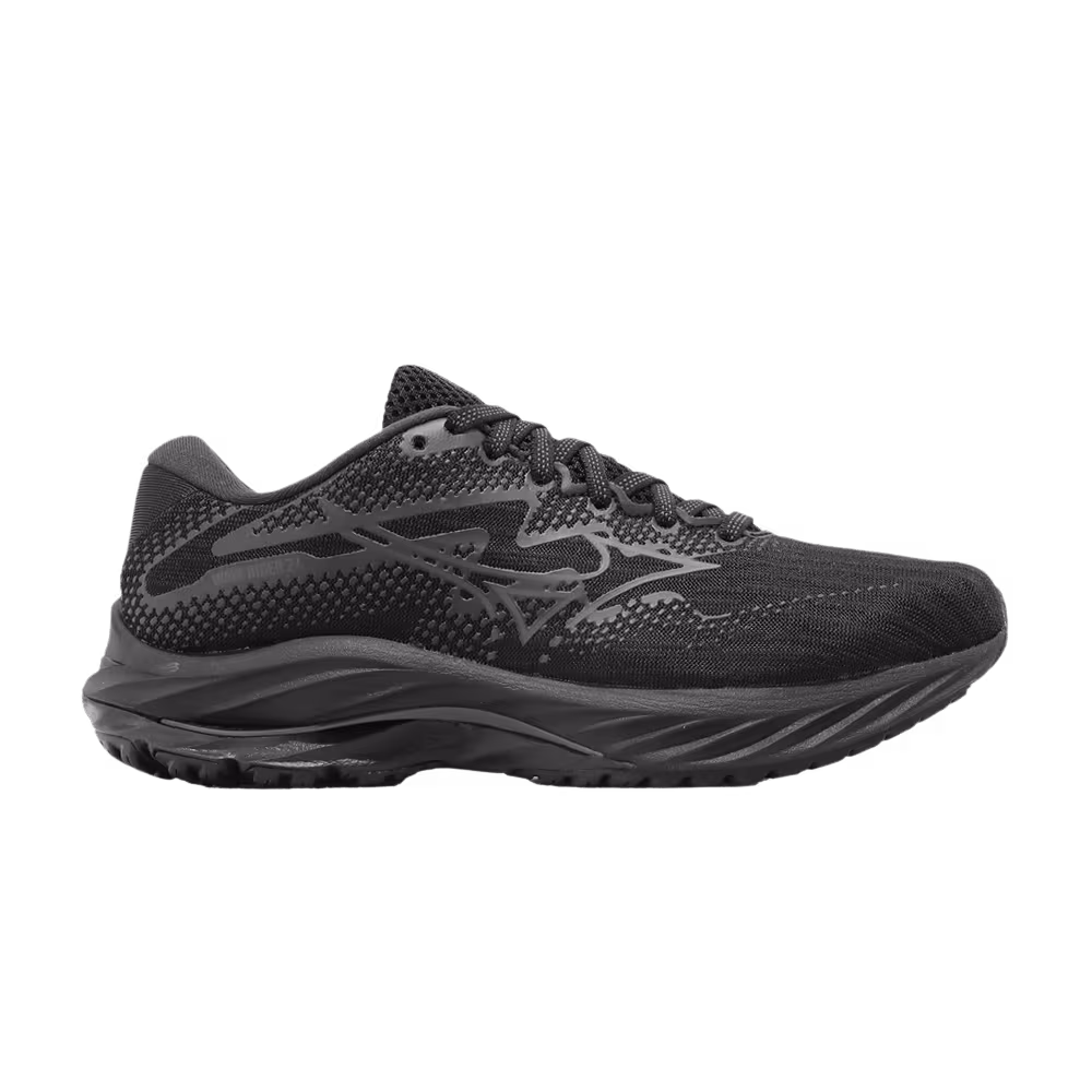 Mizuno Women's Wave Rider 27 Super Wide Black Ebony