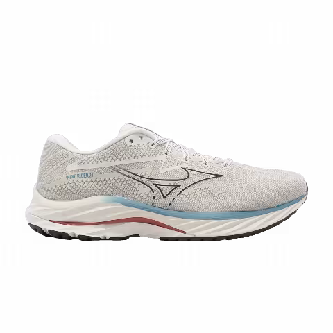 Mizuno Wave Rider 27 Super Wide 'Snow White Adriatic Blue'