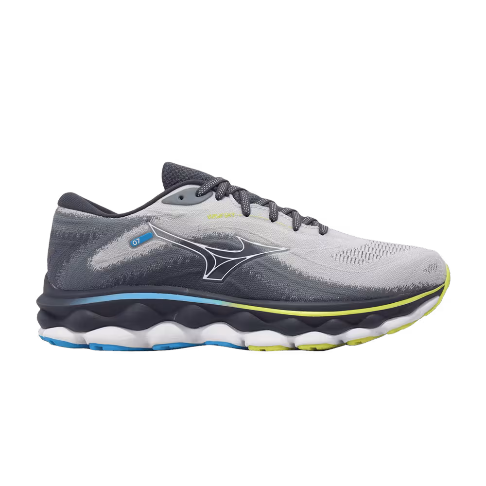 Mizuno Wave Sky 7 Super Wide Black Glacial Ridge