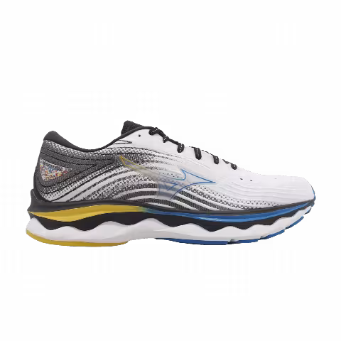 Mizuno Wave Sky 6 Super Wide 'White Blue Yellow'