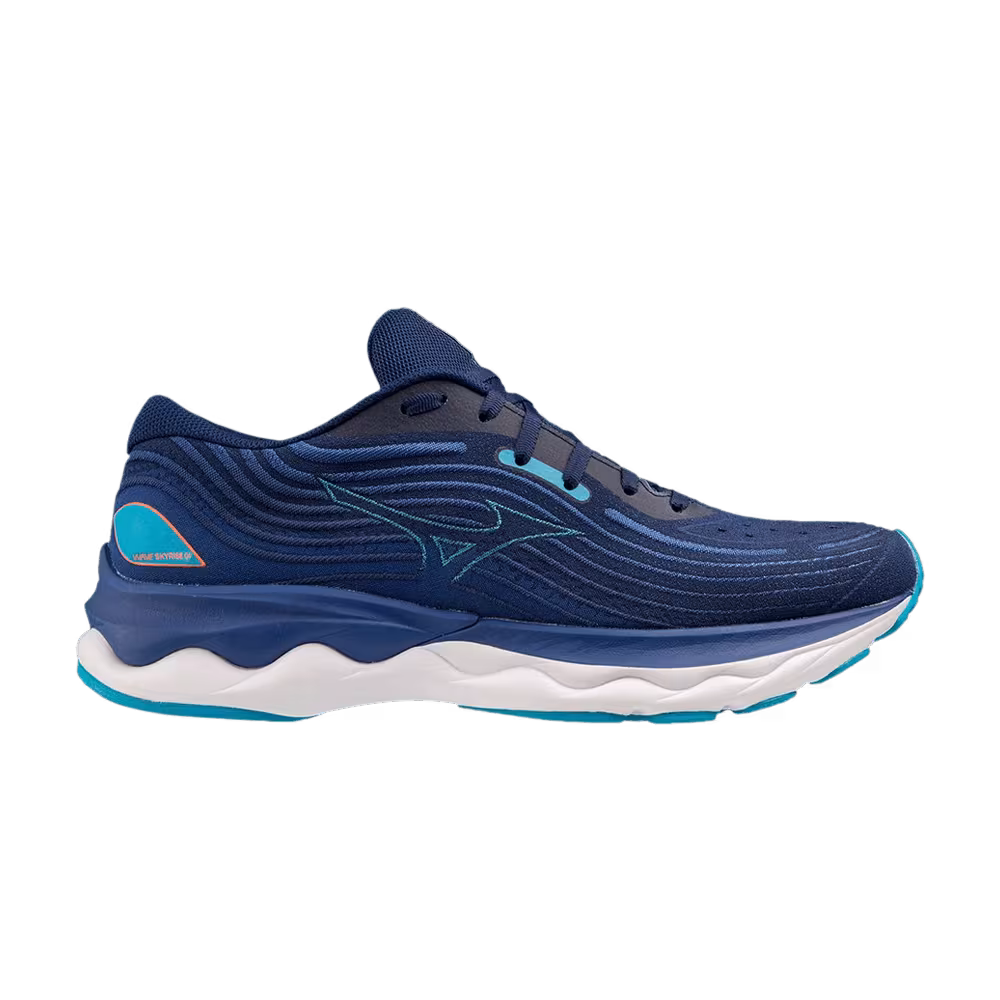 Mizuno Wave Skyrise 4 Blue Depths Neonflame