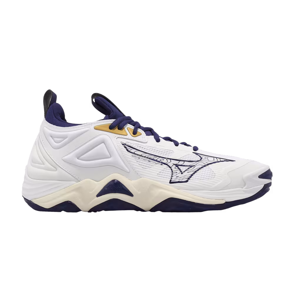 Mizuno Wave Momentum 3 White Blue Ribbon