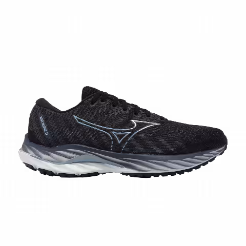 Mizuno Wave Inspire 19 Super Wide 'Black Illusion Blue'