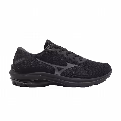Mizuno Wave Rider 25 Waveknit 'Black Dark Grey'
