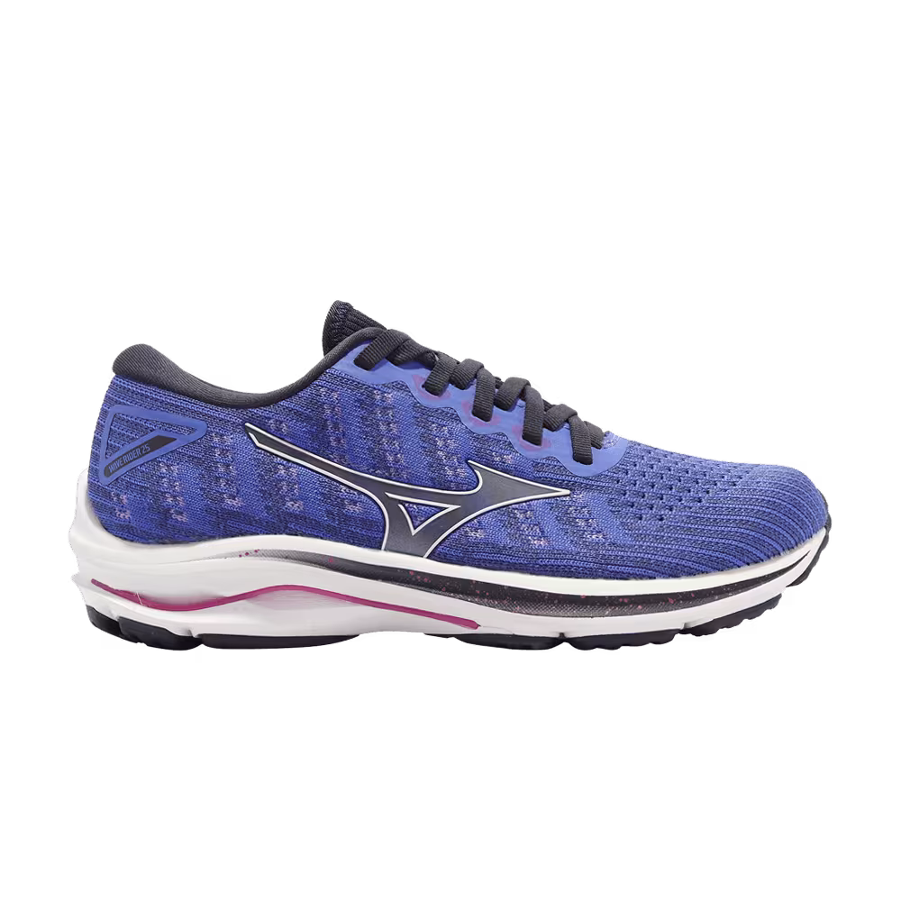 Mizuno Women's Wave Rider 25 Waveknit Super Wide Blue White