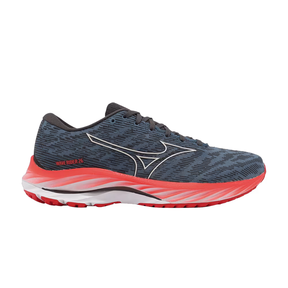 Mizuno Wave Rider 26 2E Wide Provincial Blue Soleil