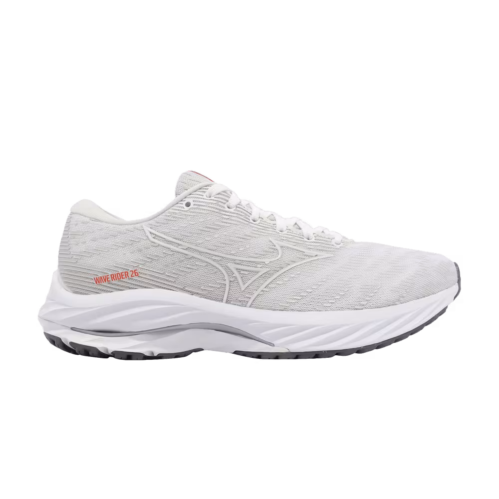 Mizuno Wave Rider 26 2E Wide White Rose Pink