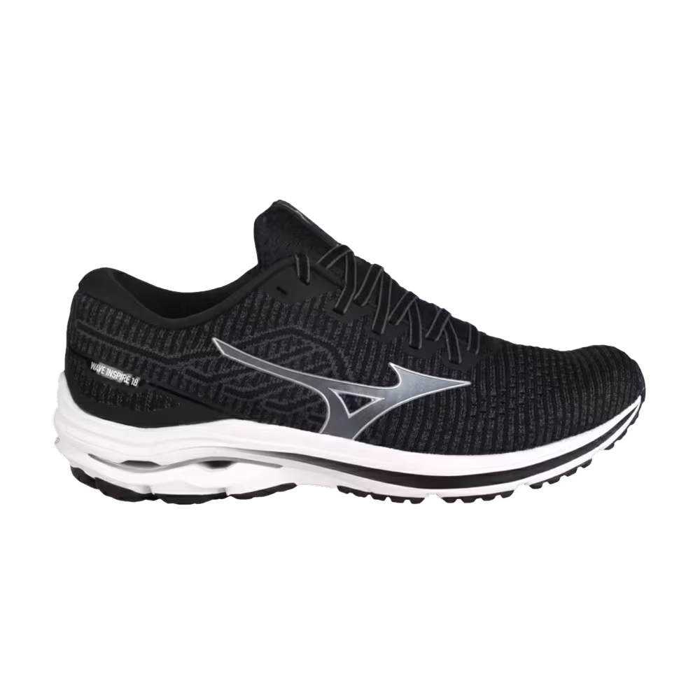 Mizuno Wave Inspire 18 Waveknit Black Anthracite