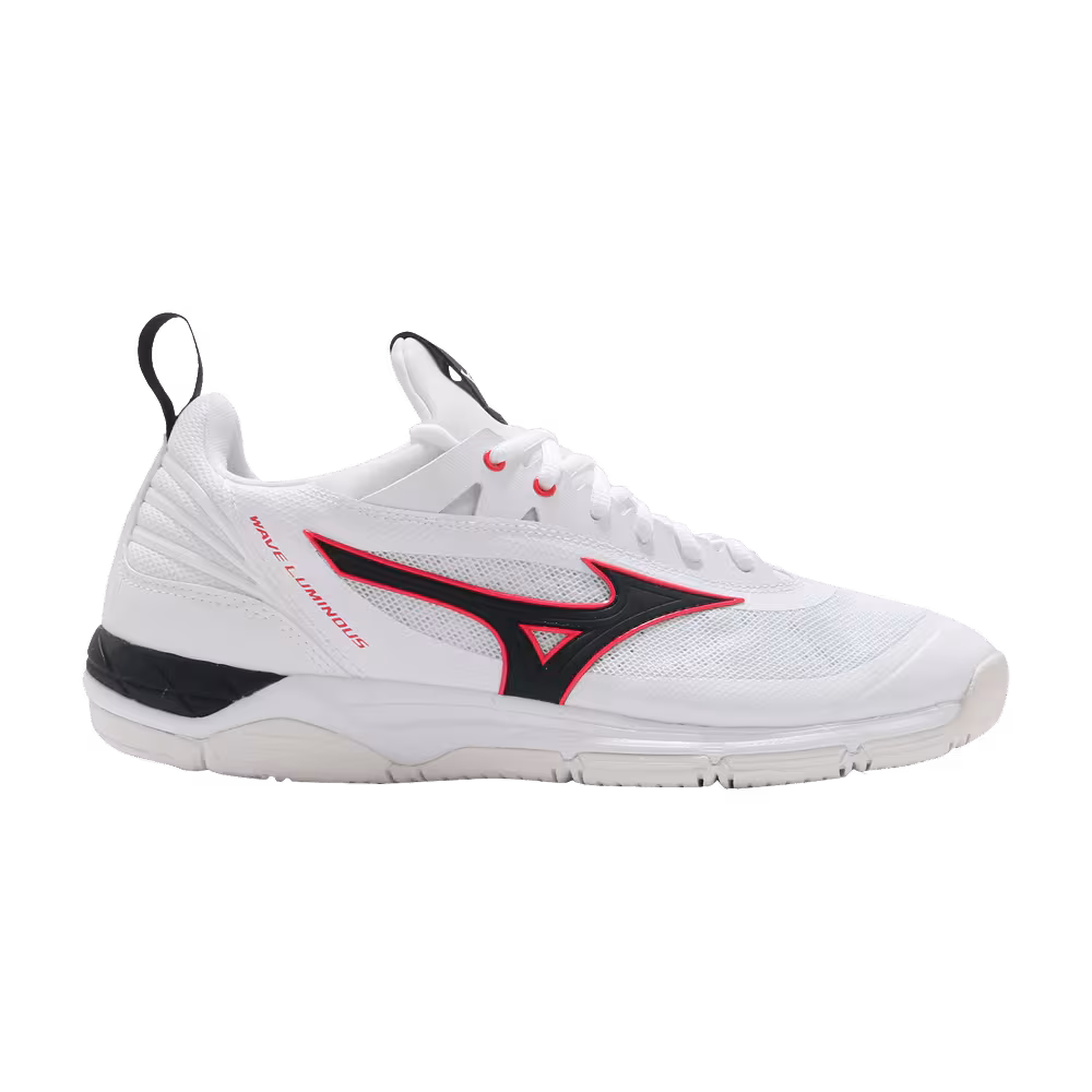 Mizuno Wave Luminous White Ignition Red