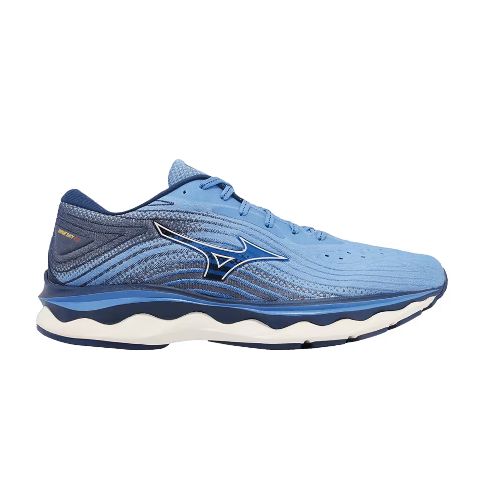 Mizuno Wave Sky 6 2E Wide Light Blue Navy