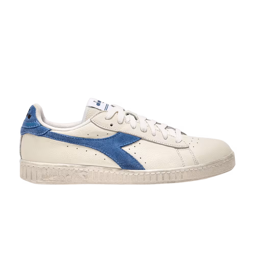 Diadora Game Low Waxed Suede Pop White Bleached Denim