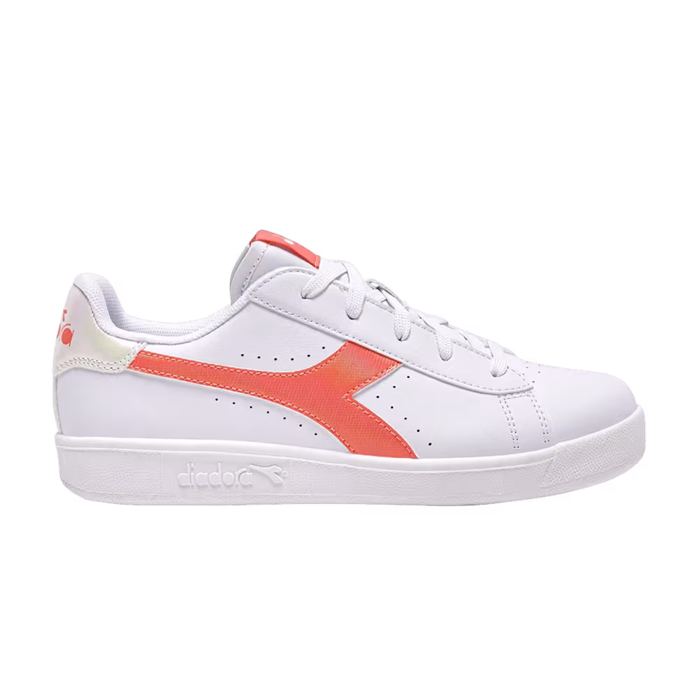 Diadora Game P Big Kid Fusion Coral White
