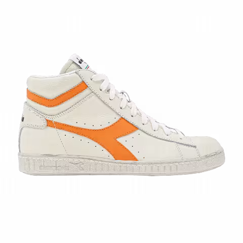Diadora Game High Flou Waxed 'White Orange'
