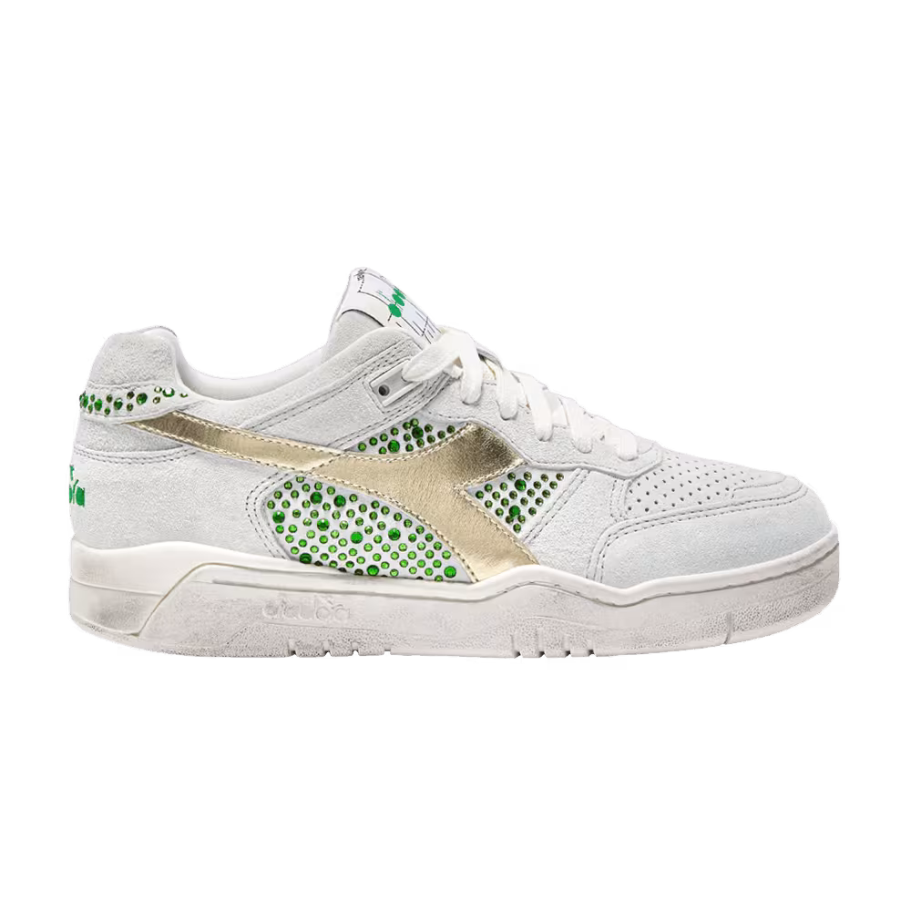 Diadora Women's B.560 Studs - White Emerald Green