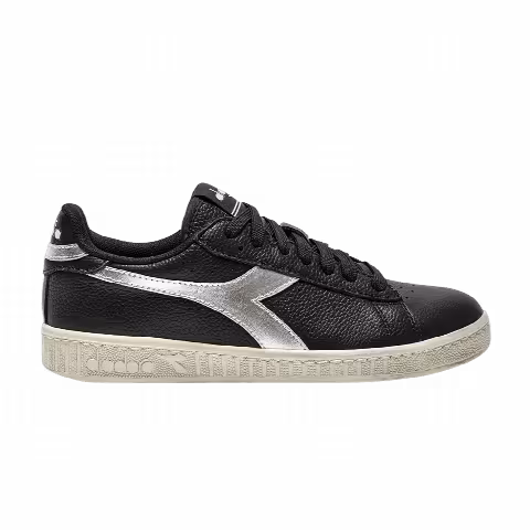 Diadora Wmns Game L Low Waxed Metal 'Black Silver'