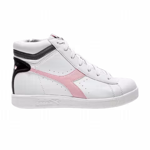 Diadora Game P High Big Kid 'White Pink Lady'