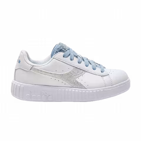 Diadora Game Step Premium Big Kid 'Fluffy - White Blue Cashmere'