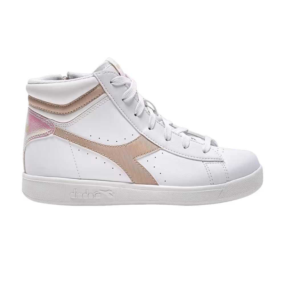 Diadora Game P High Big Kid White Sand Beige