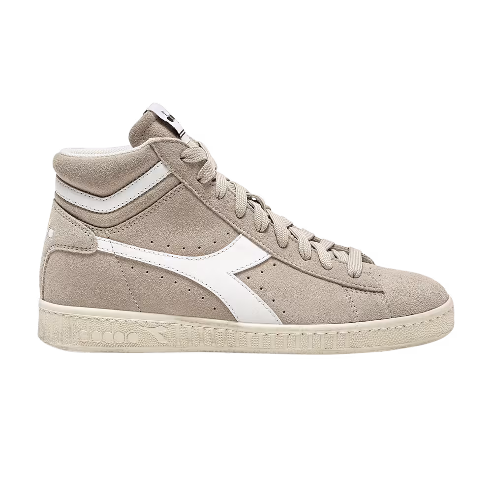 Diadora Game L High Suede Waxed Grey Silver