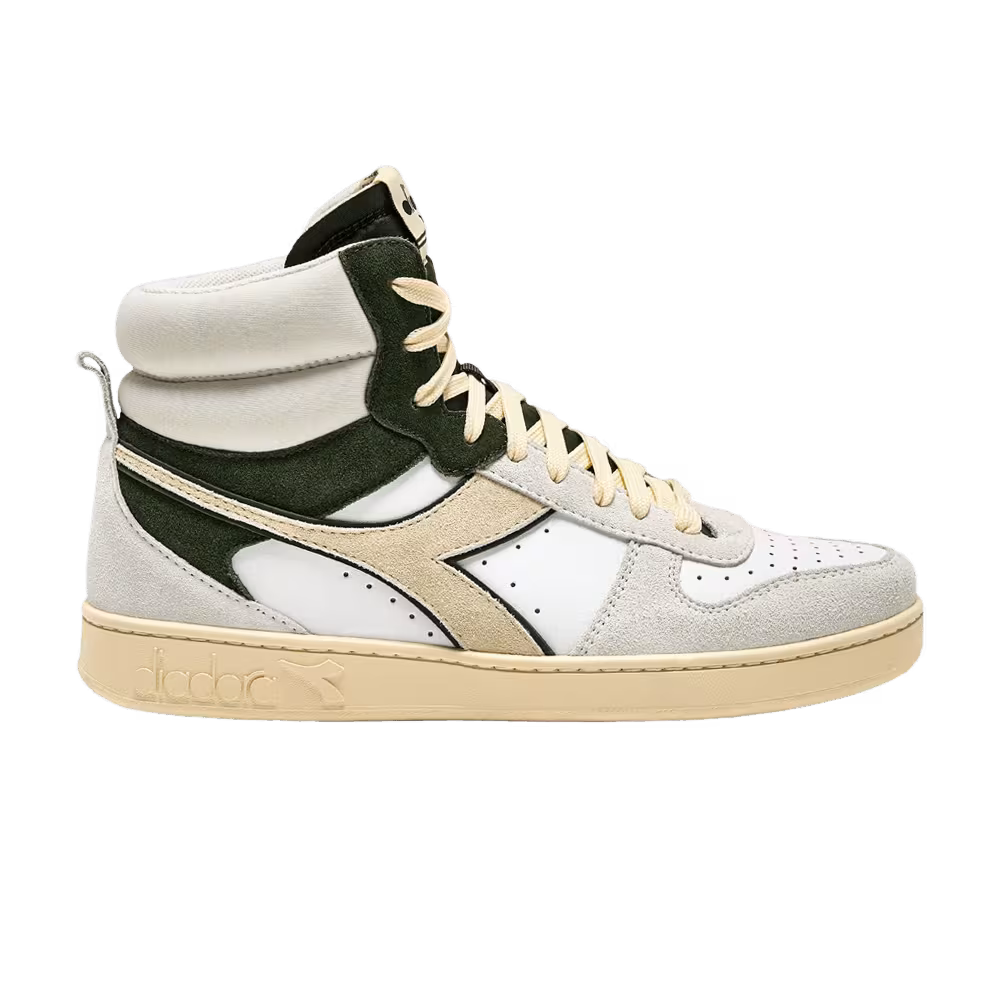 Diadora Magic Basket Mid White Kombu Green