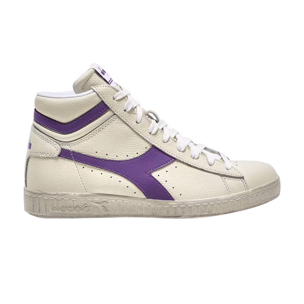 Diadora Game L High Waxed White Violet Berry