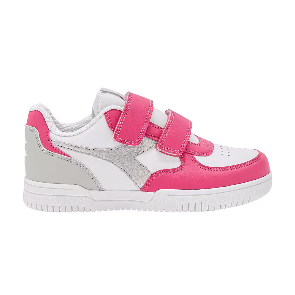 Diadora Raptor Low Little Kid Pink Yarrow Silver