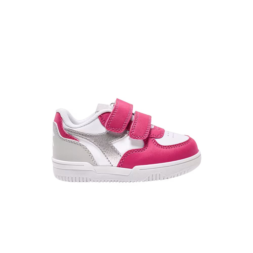 Diadora Raptor Low Toddler Pink Yarrow Silver