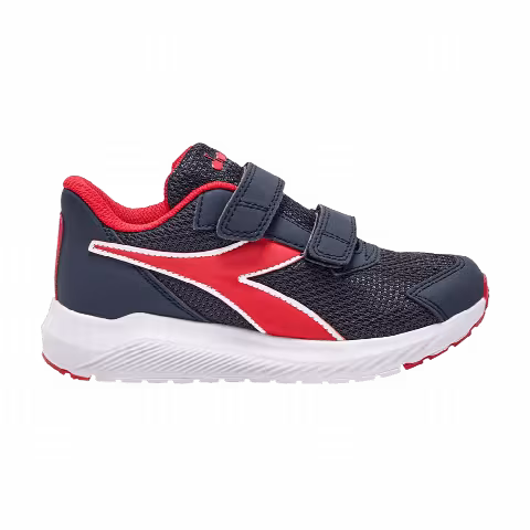 Diadora Falcon 4 V Big Kid 'Blue Corsair High Risk Red'