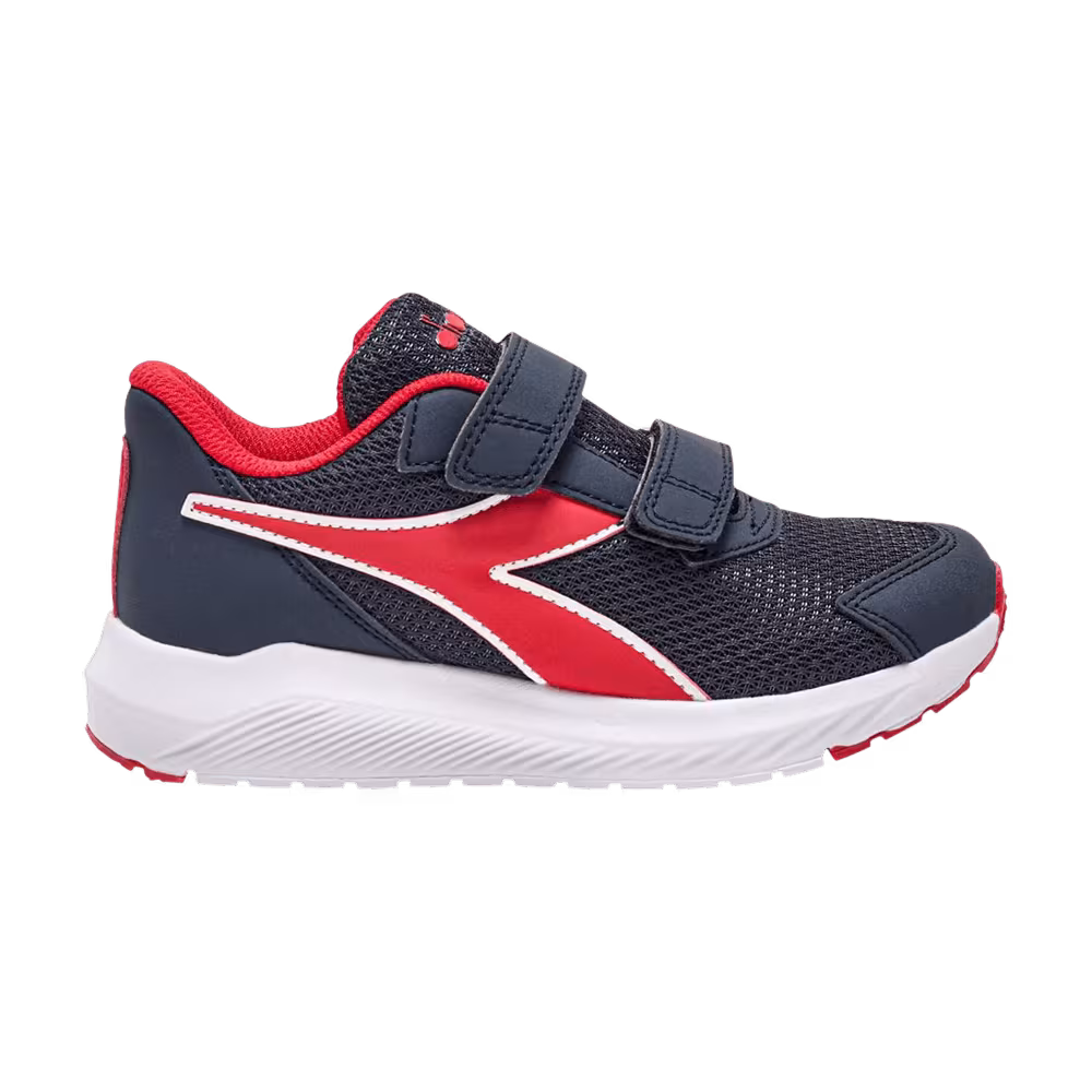 Diadora Falcon 4 V Big Kid Blue Corsair High Risk Red