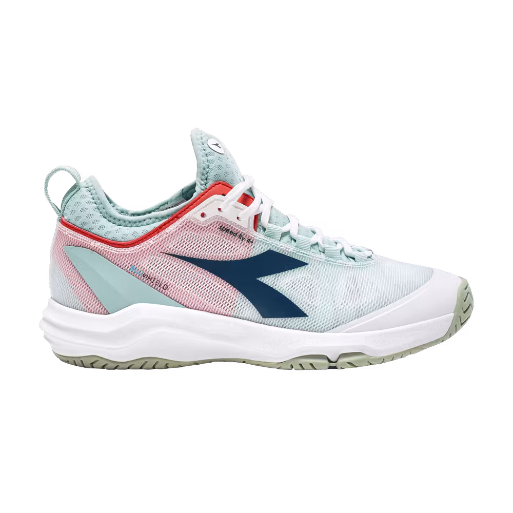 Diadora Women's Speed Blushield Fly 4+ Clay White Surf Spray