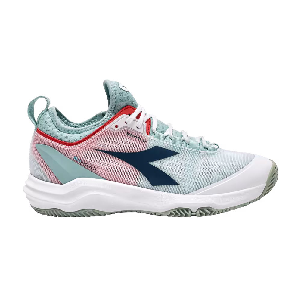 Diadora Women's Speed Blushield Fly 4+ AG White Surf Spray