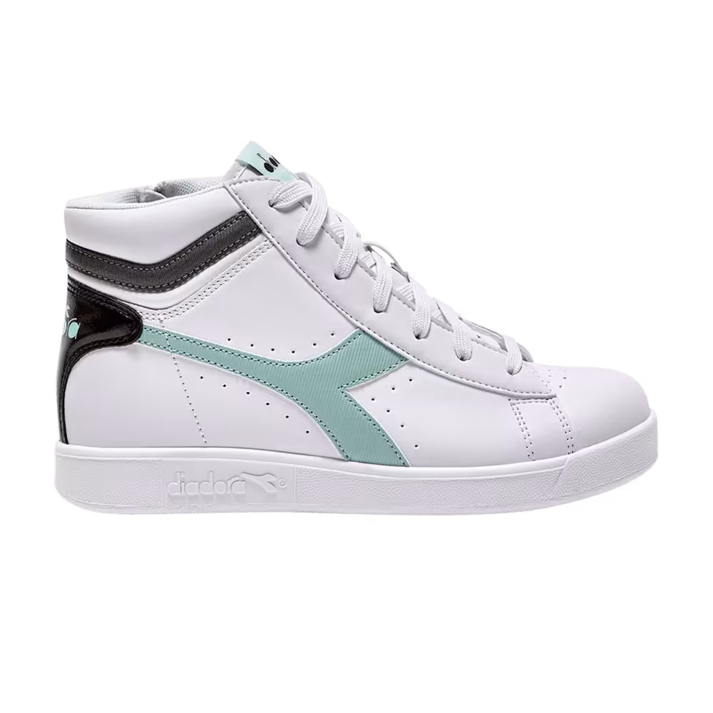 Diadora Game P High Big Kid White Icy Morn
