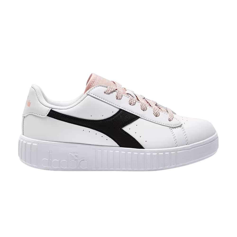 Diadora Game Step P Glitch Big Kid White Black