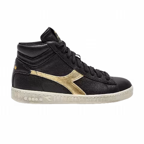 Diadora Wmns Game L High Waxed Metal 'Black Gold'