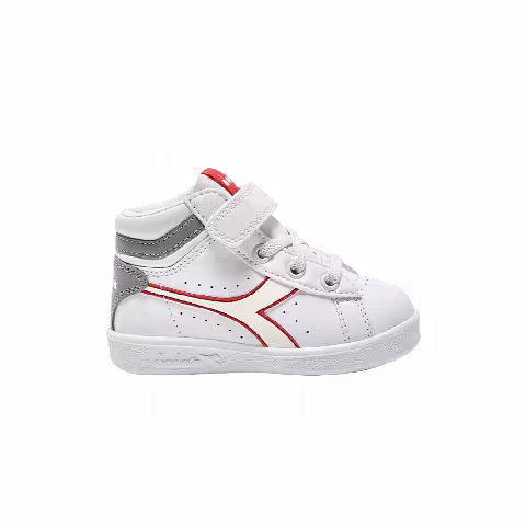 Diadora Game P High Toddler 'White Ultimate Grey Cayenne'
