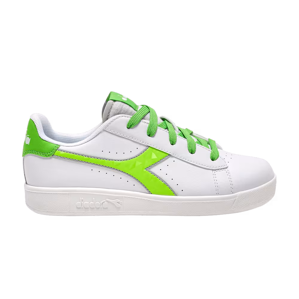 Diadora Game P Virtual Big Kid White Green Flash