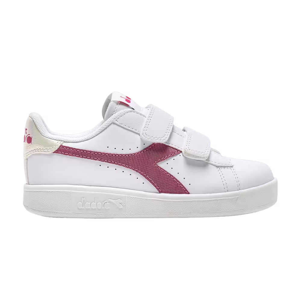 Diadora Game P Little Kid White Claret Red