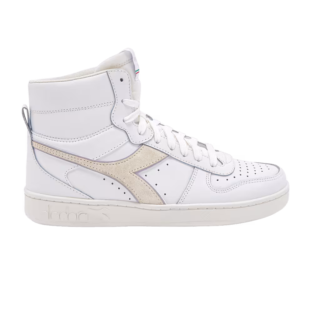 Diadora Women's Magic Basket Mid White Lilac Marble