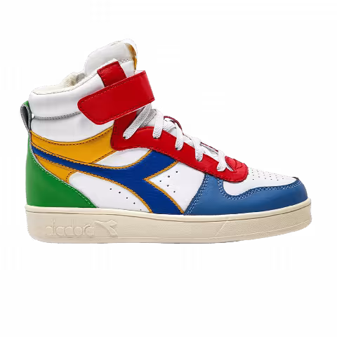 Diadora Magic Basket Mid Little Kid 'Primary Colorblock'