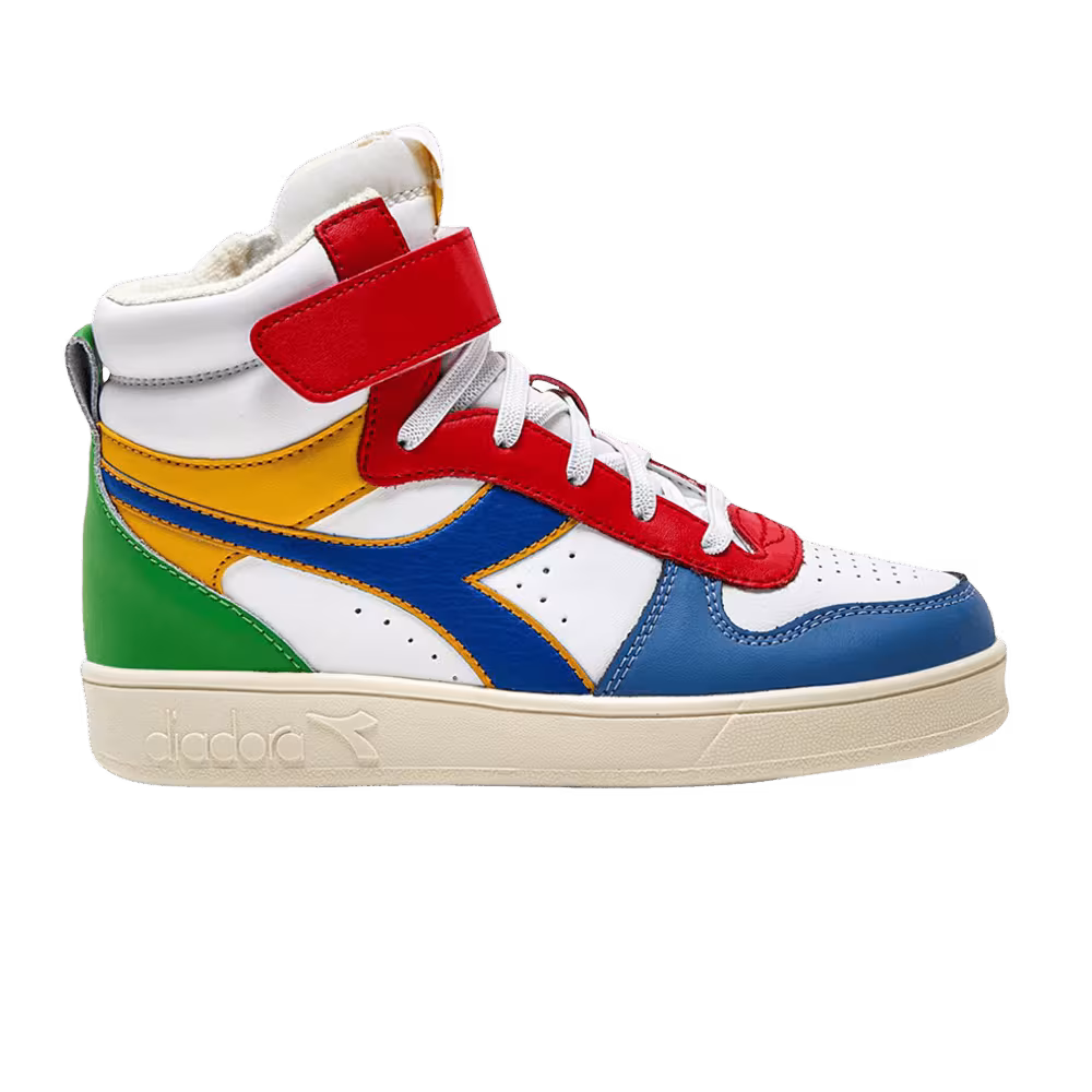 Diadora Magic Basket Mid Little Kid Primary Colorblock