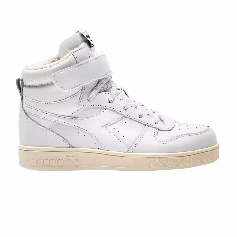 Diadora Magic Basket Mid Little Kid 'Triple White'
