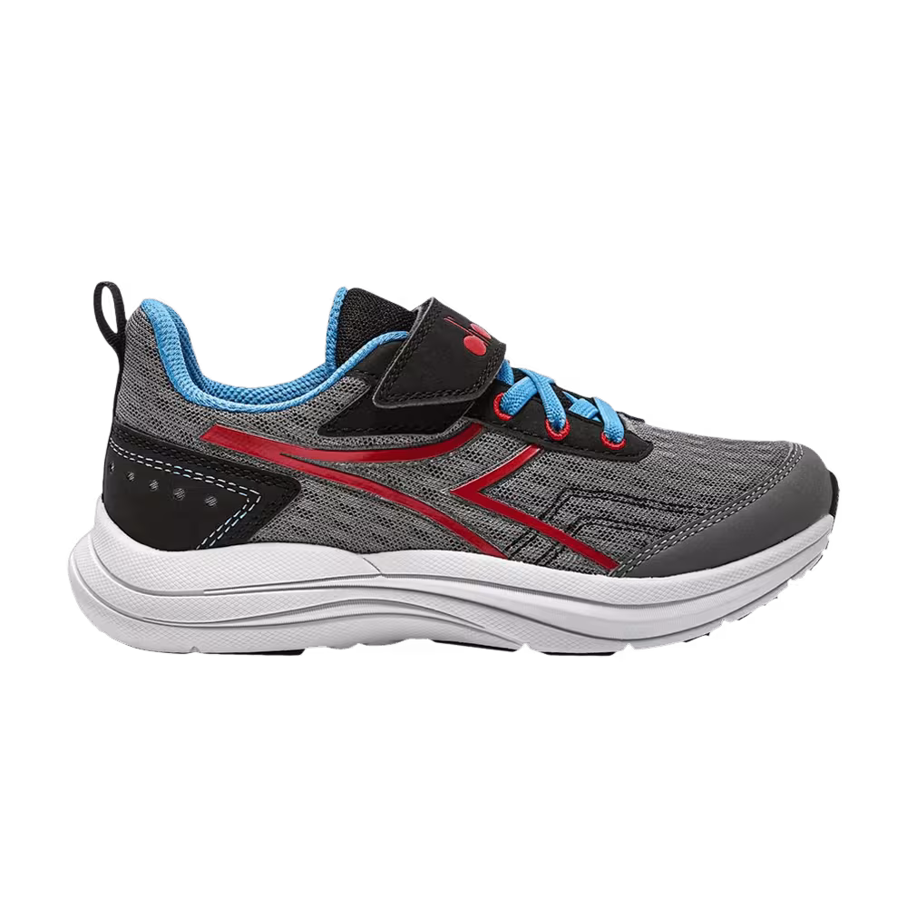 Diadora Snipe Big Kid Steel Grey Red