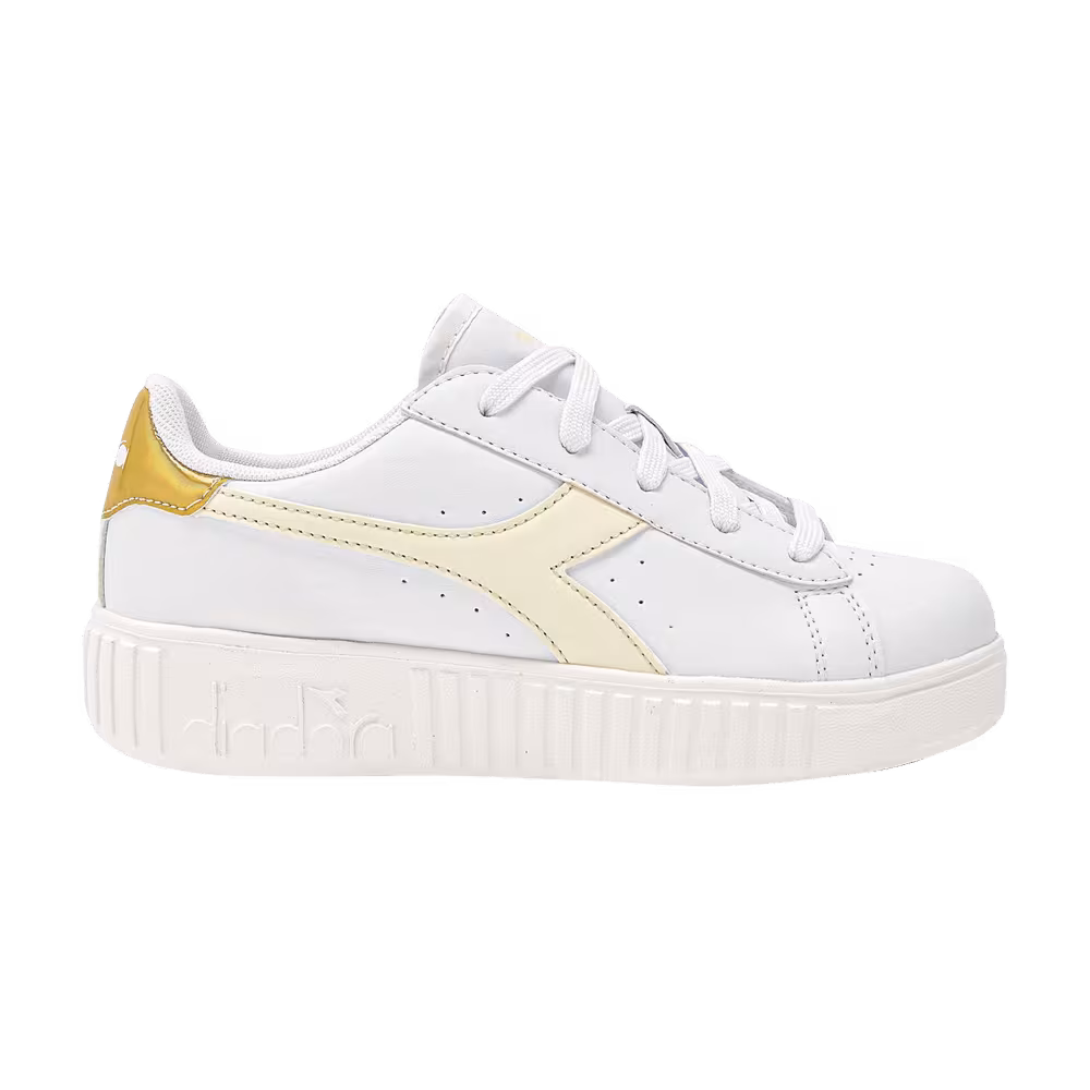 Diadora Game Step Little Kid White Gold
