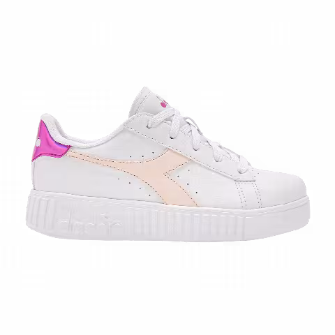Diadora Game Step Little Kid 'White Robinia Violet'