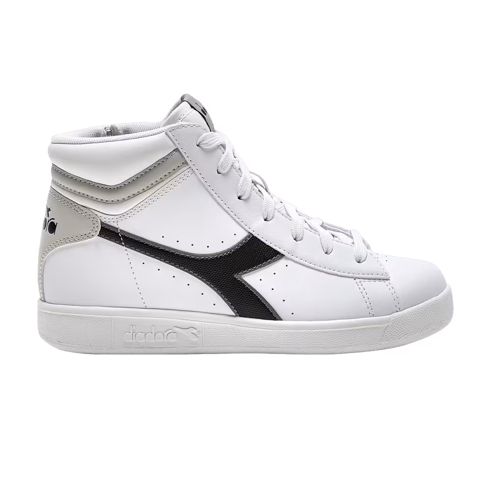 Diadora Game P High Big Kid White Black